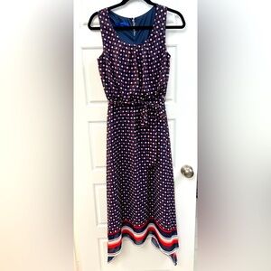 NWOT Apt. 9 belted dress w/ asymmetrical hemline sz S